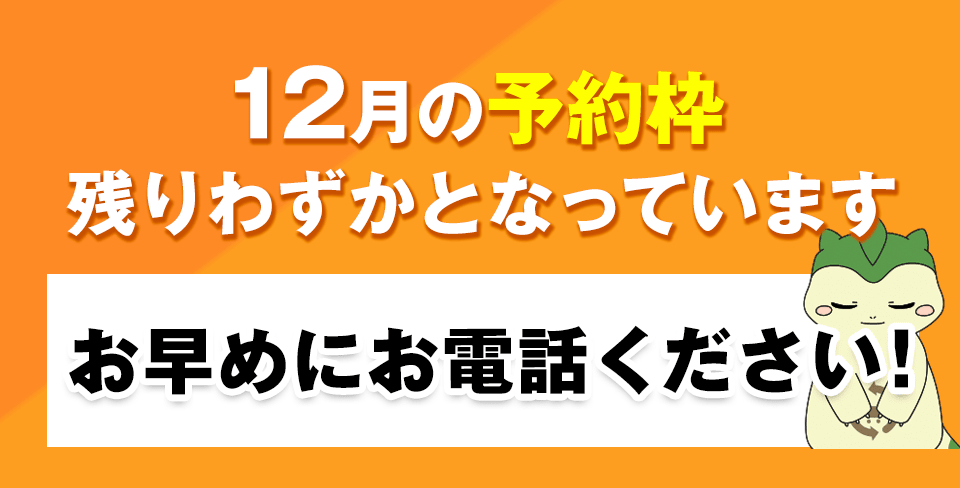 ご利用の方はお急ぎください！